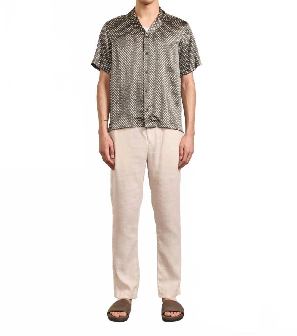 NEW FRESCOBAL CARIOCA roberto silk shirt in seawood